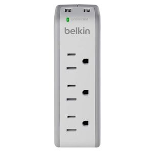Belkin Mini Surge Protector/Dual USB Charger, Excellent Condition